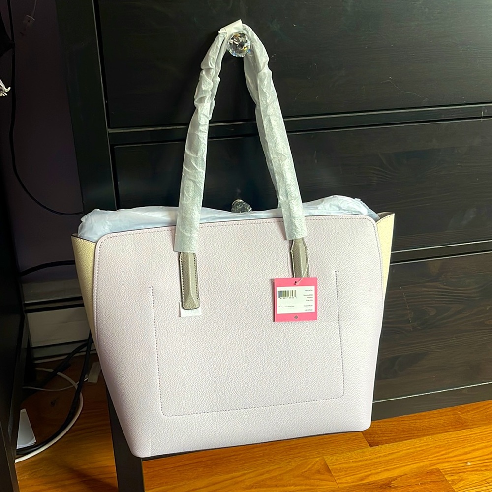 NWT Kate Spade Tote - Lilac and Ivory